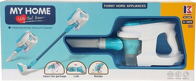 Fshesë me korrent lodër Adar My Home, për kalamaj 3+, plastike, e bardhë me bojëqielli