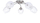 Lampë tavani Domoletti CL17061, 5xE27, 5x60W, krom e bardhë