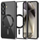 Kapak telefoni Tech-Protect MagFlex për Samsung S25, kompatibël me MagSafe, transparent, i zi