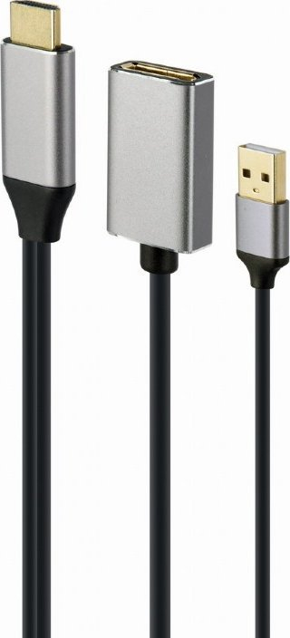 Përshtatës Gembird A-HDMIM-DPF-02, 4K, HDMI - DisplayPort, i zi
