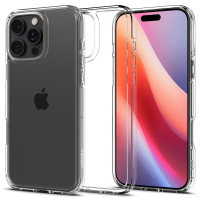 Mbrojtëse Spigen Crystal Hybrid për iPhone 16, transparente