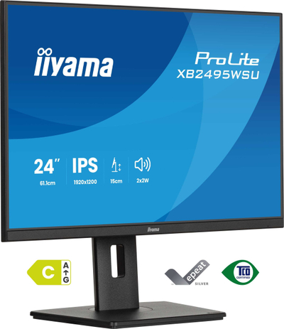 Monitor Iiyama ProLite XB2495WSU, 24", IPS, 1920x1200, i zi