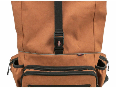 Çantë shëtitje Trixie Rolltop, me rrip shpatulle, kafe