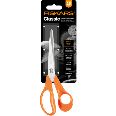 Gërshërë universale S 90 Fiskars, 21 cm, portokalli