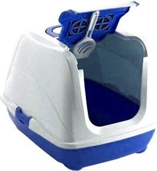 WC për mace Moderna Flip Large me kapak, Blueberry