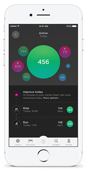 Orë e mençur TomTom Runner 3 Cardio BLK/GRN (S)