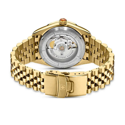 Orë për meshkuj Swiss Military Hanowa Diligenter Automatic SMWGL0002110, e artë