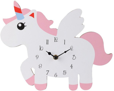 Orë muri Home Styling Collection Unicorn, MDF, 30 x 24 cm, rozë