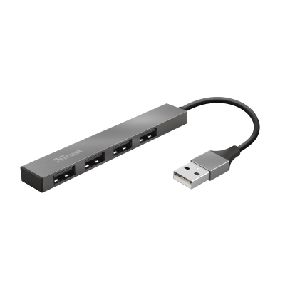 USB Hub Halyx Aluminium, 4 porte, e zezë