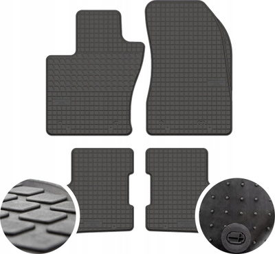 Tapeta gome për makinë Petex për Fiat 500X, set 4 copë, të posaçme, të zeza