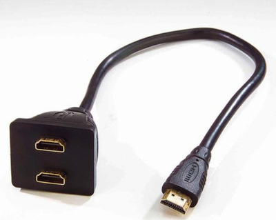 Kabllo splitter HDMI pa markë, 1x HDMI M në 2x HDMI F, e zezë