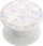Mbajtëse telefoni PopSockets PopGrip Iridescent Confetti, që ndërrohet, ngjitëse, e bardhë me efekt iridescent