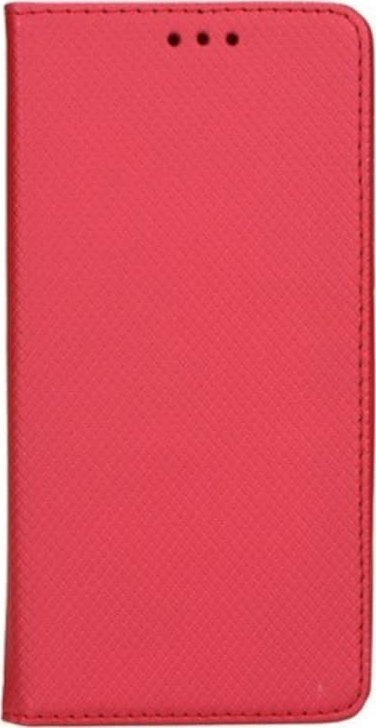 Futrollë libër Smart Magnet për Xiaomi 13T, me xhep për karta, e kuqe