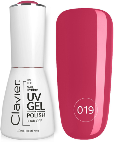 Llak xheli për thonj Clavier Luxury, UV LED hibrid, 10ml, rozë