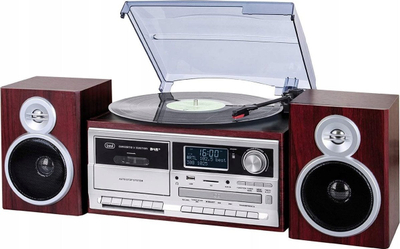 Gramafon Trevi TT1072 Retro, USB SD MP3, Bluetooth, kafe