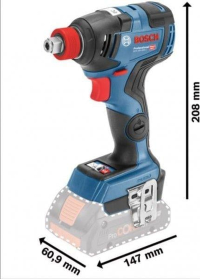 Vidhosëse goditëse Bosch GDX 18V-200 C, 18V, 200Nm, pa furça