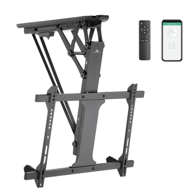 Mbajtëse tavani elektrike për TV Maclean MC-880T, 32-70", 35 kg, e zezë