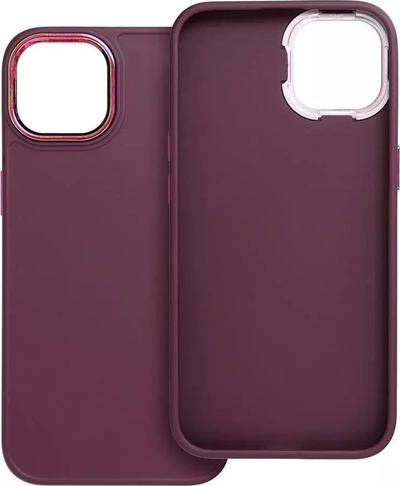 Mbulesë telefoni Frame Case për iPhone 14, kornizë e ngritur te kamera, material kundër rrëshqitjes, vjollcë