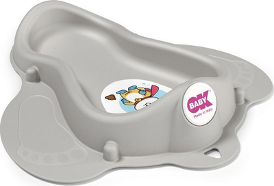 Vazon tualeti për fëmijë OK Baby Magical Potty, ergonomik, me sticker termik, gri