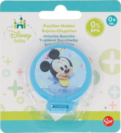 Mbajtëse cuke Disney Mickey Mouse, me kapëse sigurie, me shirit praktik, blu