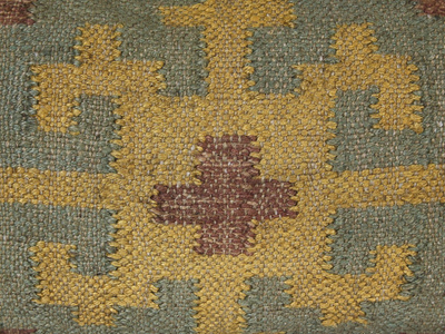 Jastëk dekorativ SARON Jute Cushion, 45x45cm, model kilim, shumëngjyrësh