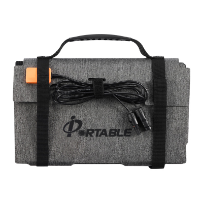 Panel diellor portativ IBCPOWER 100W, palosës, gri e zezë