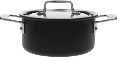 Tigan i ulët Demeyere Black 5, 2.2L, me kapak, i zi