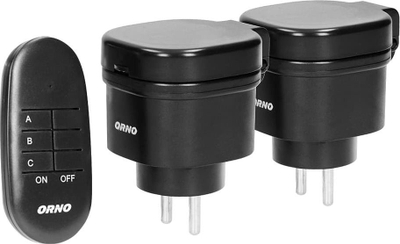 Set prizash inteligjente Orno, wireless mini 2+1, IP44, me telekomandë