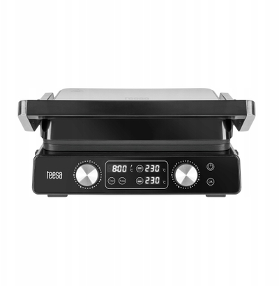 Grill elektrik TEESA TSA3239, 2100W, pllaka që s’ngjisin, gri