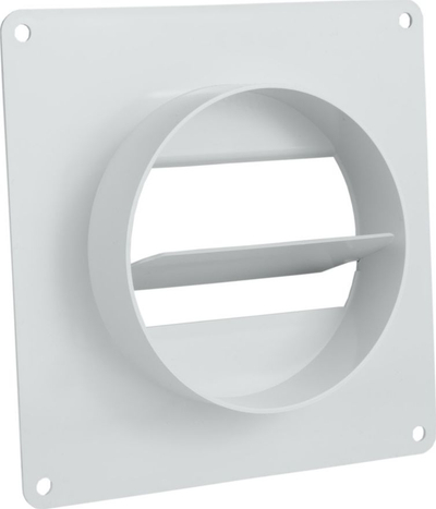 Lidhës ventilimi Vents Connector 110x55 FI100, me valvul kontrolli, i bardhë