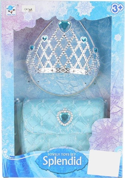 Set princeshë Askato, kurorë dhe çantë, për kalamaj