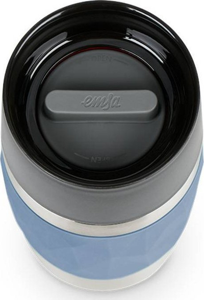 Gotë termo Emsa Travel Mug Compact N21602, 0.3L, inox, gri