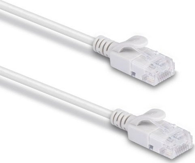 Kabllo rrjeti Lindy Ultra Slim, Cat.6A U/FTP, 3m, e bardhë