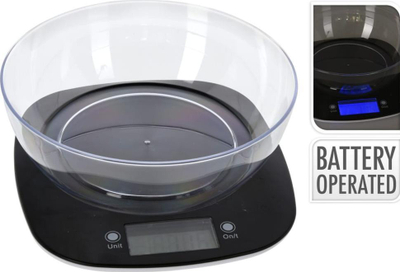 Peshore kuzhine elektronike Excellent Houseware, tas 1.4L, kapacitet 5kg, e zezë