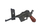 Pistoletë pneumatike RANGER M712 Broomhandle, CO₂ 4.5mm BB, Full Auto, metalike