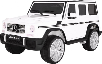 Makine elektrike për kalamaj Mercedes AMG G65, 12V, me drita LED, e bardhë