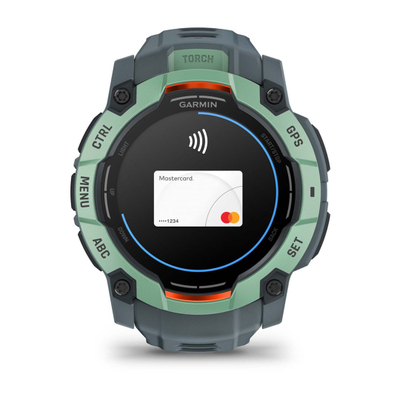 Orë sportive Garmin Instinct 3, 50mm, AMOLED, jeshile gri