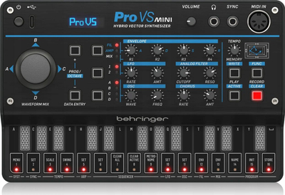 Sintetizator Behringer Pro VS Mini, hybrid vector, 5 zëra, i zi