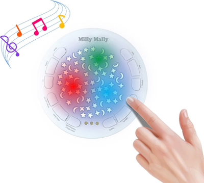 Lodër pelushi Milly Mally Milly Giraffe, me projektor, me muzikë, shumëngjyrëshe