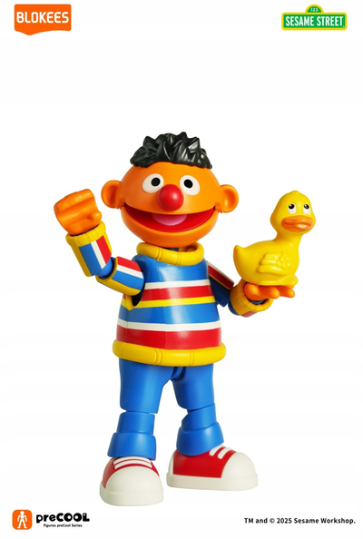 Figurë për ndërtim Blokees Sesame Street Ernie preCOOL, 12–15 cm, me rosak, shumëngjyrëshe