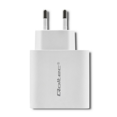 Karikues USB C Qoltec 51718, 42W, Power Delivery, i bardhë