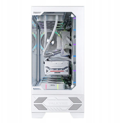 Kuti kompjuteri Valkyrie VK03 LCD, ATX, panel LCD, e bardhë