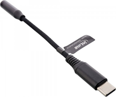 Adaptor audio InLine, USB-C në 3.5mm, me kabllo, i bardhë