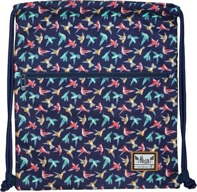 Çantë sporti Astra Hash HS-185 Birds, 45x38cm, poliestër, blu e errët