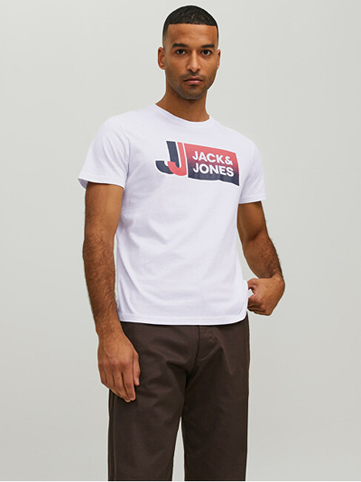 Maicë Jack&Jones JCOLOGAN Standard Fit 12228078 White