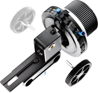 Aksesor follow focus Walimex Pro Twin-Stop, për DSLR, sistem Twin-Stop, i zi blu