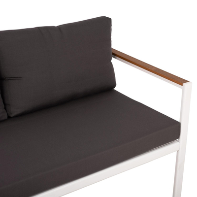 Set alumini LIFE 4-pjesësh për ambient të jashtëm (HM5089.11), bardhë/ gri