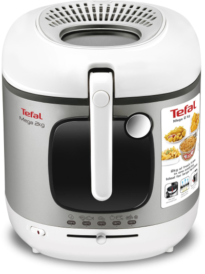 Friteuzë Tefal Maxi Fry FR480015, 3.3L, 2kg kapacitet, e zezë e bardhë argjendi