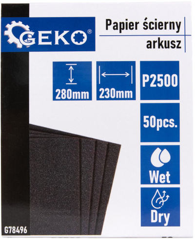 Letër zmerile me ujë P2500, 230x280mm, set 50 fletë
