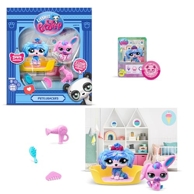 Set lodrash Littlest Pet Shop Petfluencer Pairs Series 1, 2 figura me aksesore, shumëngjyrësh